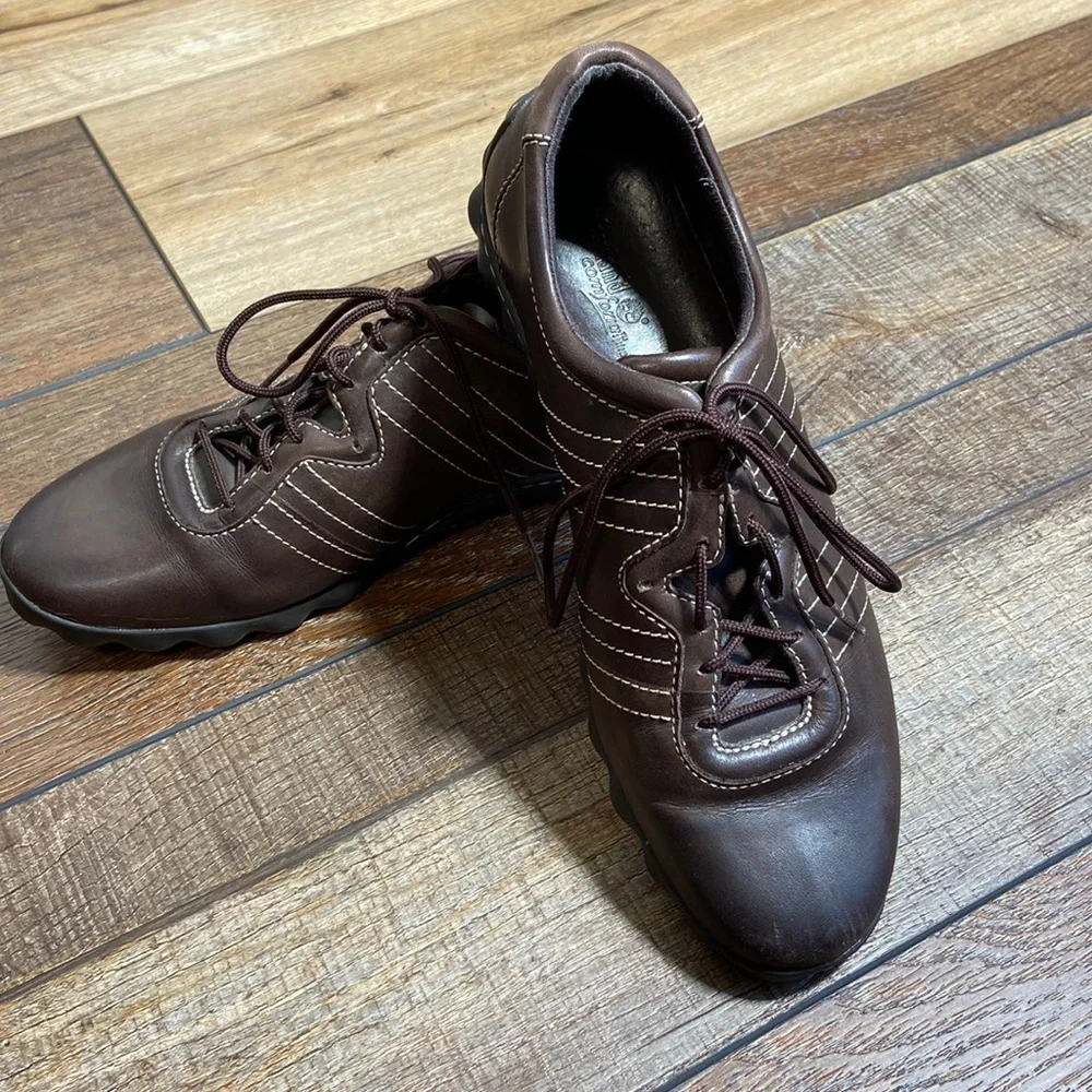 Timberland Brown Leather Oxford Sneakers Size 9.5
